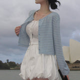 [MADE] Ghibli, striped cropped cardigan