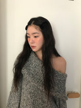 ヘッジオフショルダーニット(3color)