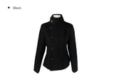 Molan double high neck wool short coat