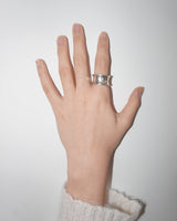 [925SILVER] STARRY CREAM STAR PATTER RING