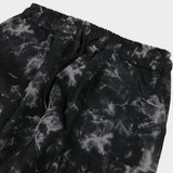 tie-dye wide cargo pants_black
