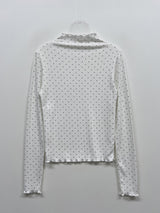 Dot Wave Turtleneck T-Shirt