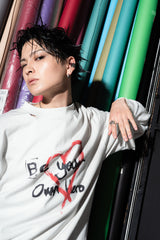 IKUTO X BLACKBLOND ダメージTシャツ  -  ホワイト