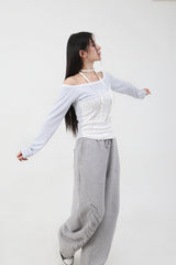 レースミニスターTシャツ_ホワイト