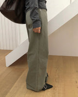 [ORIGINAL] Cran Straight Cotton Washed Pants
