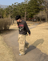 Utility Patch Wide Cargo Pants
