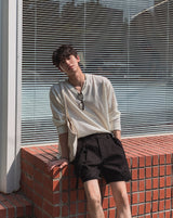 Solar Linen V-neck Knit