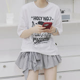 ヴィンテージコラージュオーバーフィット半袖Tシャツ_WHITE