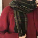 Warmk Vintage Checked Winter Scarf