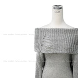 Bay Damage Off Shoulder Knit