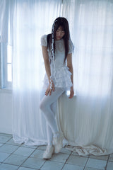 lace puff top_white