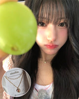 ビンテージローズハートネックレス
