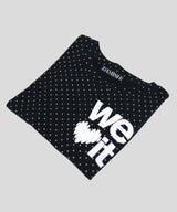 We Love It グラフィックドットTシャツ_ブラック