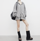 [NONCODE] (Unisex) Hate Two-Way Washing Hooded Zip-Up