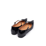 Colorful Bridge | Black Butterfly Pointed Sweet Mary Jane Shoes Women's Flat Ballet Shoes