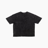 "HOOD" ウォッシュドTシャツ | ブラック