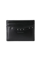 【即日発送】Classic stud card holder - black 