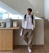 Wonderant Cotton Chest Banding Wide Pants  