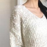 chope snowflake wool loose-fit boat neck boukle knitwear