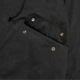 24FW SCRIPT LOGO PRINTING FISHTAIL JACKET BLACK
