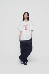 24FW セミワイドパラシュートカーゴポケットパンツ ブラック