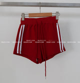 Track zip-up shorts two-piece set