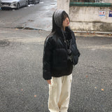 [14ounces⛄/MADE] ミレーレザーピグメントウォッシングツーウェイウェロンショートダウンジャケット