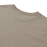 Sound wave artwork damage washing T-shirt (Beige)