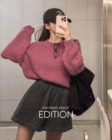 【MADE】オーバーサイズアルパカニット
