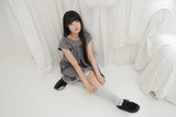 COUNTRY FLARE LINEN DRESS / CHARCOAL