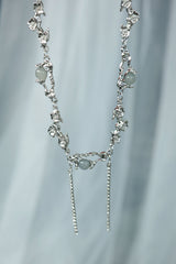 [s.steel] crystal drop chocker | 크리스탈 드롭 초커 목걸이