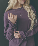ボタン ロールアップ ルーズフィット ロングスリーブ [Muted purple]