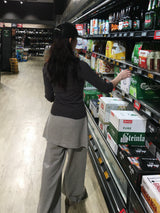 Dot Star Henley Neck 3/4 Sleeve T-Shirt (3c)
