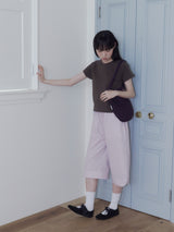 TULIP STRIPE CAPRI PANTS (PINK)