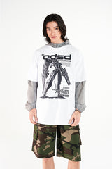 ODSD メカニック グラフィック オーバーフィット Tシャツ / ODSD Mechanical Graphic Oversized Fit T-shirt