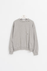 ラップダメージスウェットシャツ (4color)