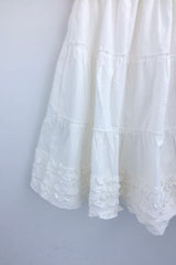Flare some cotton frill skirt