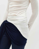 Layered Wrap Tie _ NAVY
