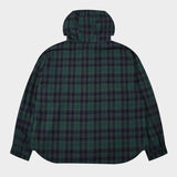 (UNISEX) ヴィンテージチェックフードシャツ