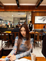 blue rain blouse