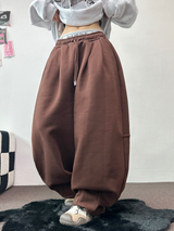 スウェットバルーンバックポイントロングパンツ🤎🖤🩶3COLOR