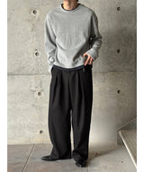 [Unisex] クロップレイヤードラウンドニット(3color)