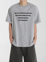 OVERFIT FOAM LETTERING T-SHIRT