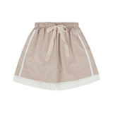 LAYERED RUSTLE HALF PANTS (3 COLORS)