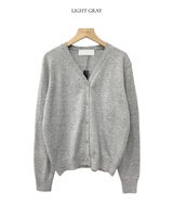 ケリーカシミアVネックルーズフィットカーディガン12C