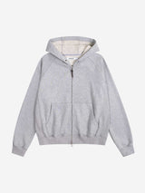 レギュラーコットンフーディジップアップ (GRAY)