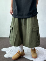 Mighty Hip Patch Cargo Bermuda Shorts 3color