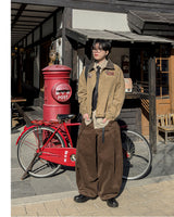 Woven Patch Pigment Work Jacket