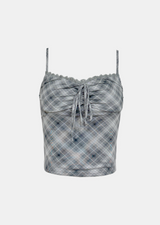 Sophia Check Top Cardigan Set