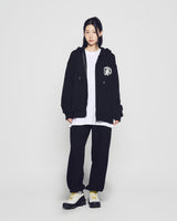 25FW BASIC LOGO NAPPING ZURRY PANTS BLACK